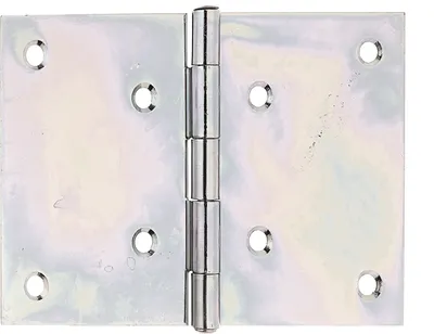 Produktbild von Alberts Scharnier | breit | galvanisch gelb verzinkt | 100 x 152 mm | 3er Set