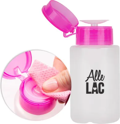 Image de Distributeur de liquide à pompe AlleLac rose 150 ml