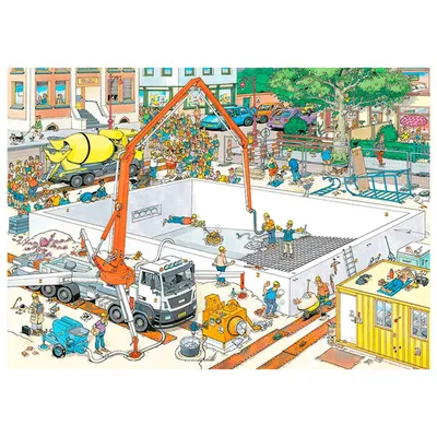 Produktbild von Jan van Haasteren - Fast Fertig? - 1000 Teile, 1000 Stück(e), Comics, 12 Jahr(e)