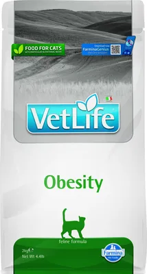 Produktbild von Farmina Pet Food Vet Life Obesity, Adult, jede Rasse, 2 kg, Getreidefrei, Antioxidantien enthalten