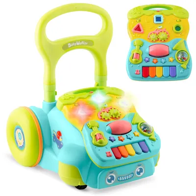 Zdjęcie produktu dla Chodzik edukacyjny z muzyką 2w1 RK-744 Ricokids turkusowy