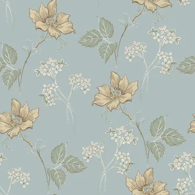 Obrázok produktu pre Borastapeter Tapeta kvety sivomodrá - 660834 - 53 cm x 10,05 m