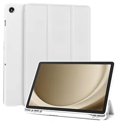 Produktbild von Techsuit – Flex Trifold-Hülle mit Stylus-Halter für Samsung Galaxy Tab A11 Plus / A9 Plus – grau