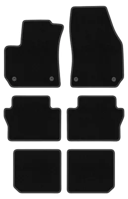 Immagine prodotto di Tappetini in moquette per Opel Zafira B 2005-2014 (monovolume) – set 4 pezzi, neri, su misura – Wielganizator BASIC – versione W0101