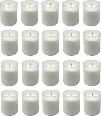 Produktbild von 20er Set Grablicht Weiss | Grabkerze Kleine Friedhofskerzen | Grabbrenner Nr.40 Gedenkkerze | Grableuchte Trauerlicht | Grablichtkerze Grabdekoration