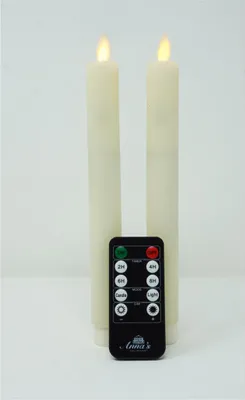 Produktbild von Anna's Collection Tafelkerzen - elfenbeinfarben - 2 Stuck - LED - 23 cm