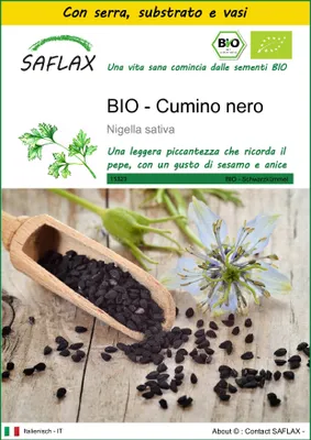 Immagine prodotto di SAFLAX Insieme di coltivazione -- Cumino nero - 300 semi - Nigella