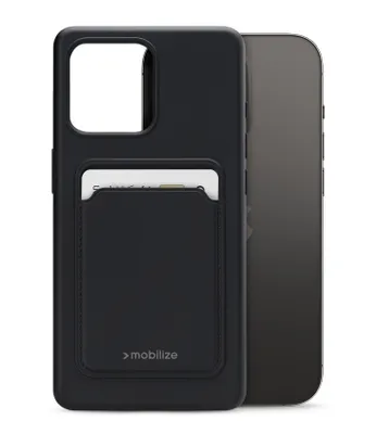 Zdjęcie produktu dla Mobilize Cardcase TPU Back Cover Black Apple Iphone 14 Pro