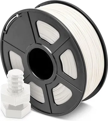 Image de Filament d'impression 3D ABS 1,75 mm - 1 kg - Blanc - Haute précision +/- 0,02 mm