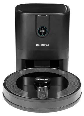 Obrázek produktu pro Robotický vysavač Puron Pr12 Pro, sací výkon 4000 Pa, dokovací stanice s objemem 3,2 litru, funkce vytírání a UV dezinfekce, laserový senzor 360°