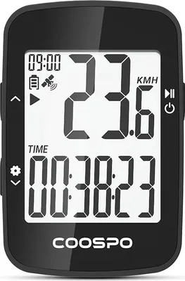 Produktbild von Fahrrad-GPS-Computer, 2,3 Zoll, kabelloser Geschwindigkeits-Kilometerzähler, Fahrradtacho mit Hintergrundbeleuchtung, Schwarz