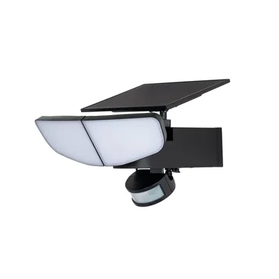 Produktbild von Lindby LED-Solarwandleuchte Naelin, schwarz, Sensor, IP44