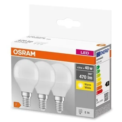 Zdjęcie produktu dla Żarówka Led Osram 4,9W E14 3 Szt.