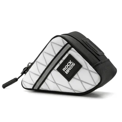 Produktbild von ROCKBROS Fahrradtasche kleine Werkzeugtasche Rahmentasche Tragbarkeit für Brompton 0,25L Weiß