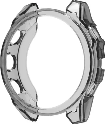 Produktbild von Strap-it Stoßfeste TPU-Hülle - Hülle passend für Garmin Fenix ​​8 - 47 mm (transparent-schwarz)