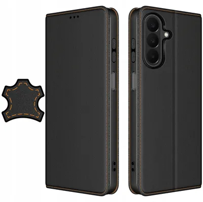 Produktbild von Lederhülle für Samsung A27 5G mit Magnetverschluss + 9H-Glas