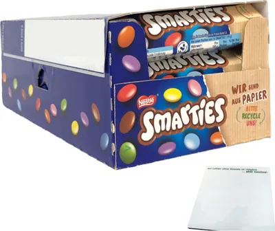 Produktbild von Nestle Smarties Einzelrolle Hexagon-Rolle 24er VPE (24x38g) + usy Block