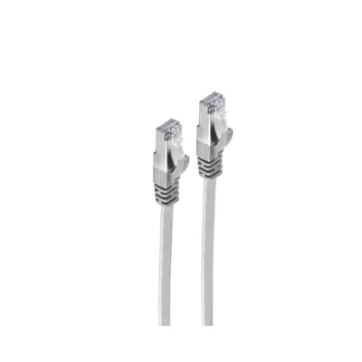 Produktbild von RJ45 Flachkabel m. CAT 7 Rohkabel slim 0,5m