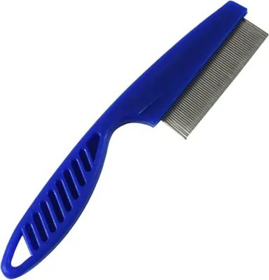 Produktbild von Go Go Gadget – Flohkamm – Haustierkamm – Fellkamm – Hund – Katze – Kaninchen – 14 cm – Blau