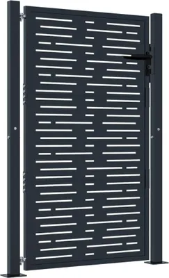 Produktbild von vidaXL Gartentor Anthrazit 100x150 cm Stahl Quadratisches Design