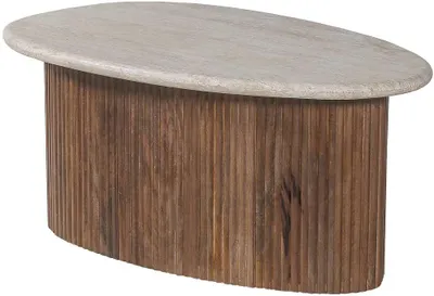 Produktbild von Couchtisch Louis | 90 x 55 x 40 cm | Travertin Beige