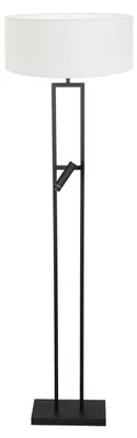 Image de Steinhauer - lampadaire - Stang - noir - métal textile - lampe de lecture - LED_E27 - 4725ZW