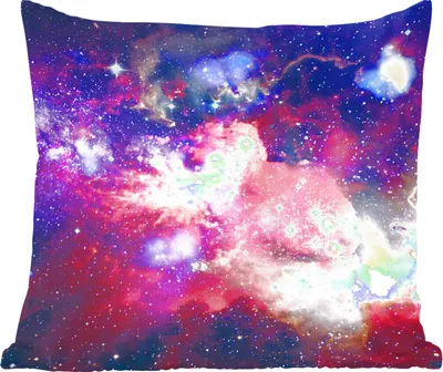 Produktbild von MuchoWow® Zierkissen Sofakissen Wohnzimmer Dekokissen 50x50 cm Weltraum - Sterne - Kosmos - Komfort - Sofakissen