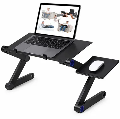 Produktbild von INF Verstellbarer Laptoptisch mit Mausmatte