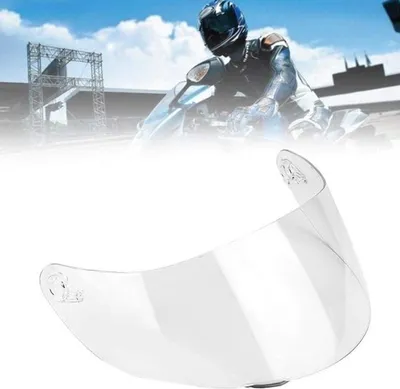 Helm Visier, Ersatz-PC-Linse für Motorradhelm, Vollsichtschutz, Windschutz und langlebiges Design für AGV K1 K3 SV K5 K5-S