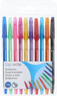 Image de Balpen Regenboog Kleuren, 10st.