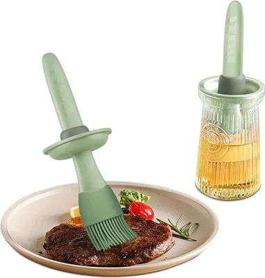 Immagine prodotto di Pennello da cucina in silicone resistente al calore, 20 cm, verde