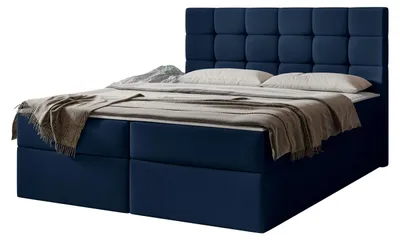 Produktbild von MIRJAN24 Boxspringbett Luanda, Doppelbett mit zwei Bettkästen und Matratze, Ehebett (Farbe: Polo 891, Größe: 180x200 cm)