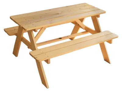 Obrázek produktu pro Dětský piknikový stůl z dřeva - Ideální pro hraní venku