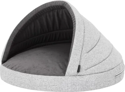 Produktbild von Hundehöhle Hundebett Hundesofa Hundekissen Hundehütte Hundekorb Hundecouch Ruheplatz Haustierbett Hundeliegen Kissen, Asche, R2: 90 x 60 cm