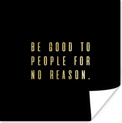 Produktbild von MuchoWow® Poster Zitate - Sprichwörter - Gold 100x100 cm - Babyzimmer