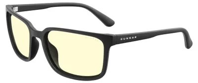 Produktbild von GUNNAR Gaming- und Computerbrillen - Mammoth- Rahmenfarbe: Onyx, Linsentönung: Amber (Blockiert 65% des blauen Lichts & 100% UV-Licht) - Blaulichtblockierende Brillen
