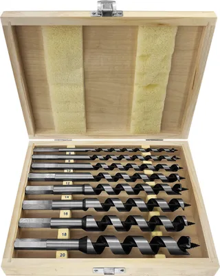 Produktbild von PAULIMOT Schlangenbohrer-Satz, 8-teilig Ø 6 - 20 mm, Länge 200 mm, Form Lewis