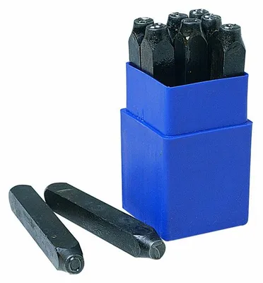 Schlagzahlen 9-teilig, Stahl, in Kunststoffbox