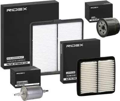 Produktbild von RIDEX Filterset Inspektionspaket Filtersatz für CHEVROLET MATIZ (M200, M250) für DAEWOO Matiz Schrägheck (M100, M150)