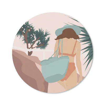 Produktbild von MuchoWow® Mauspad Mousepad Sommer - Frauen - Kleidung 50x50 cm - Mousepads - Maus Mat - Pad - Mausunterlage - Vinyl