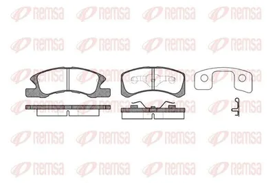 Produktbild von REMSA 1111.02 Bremsbeläge Satz Vorne Bremsklötze für MITSUBISHI Mirage / Space Star Schrägheck (A0A) für DAIHATSU Cuore VII (L275, L285, L276)