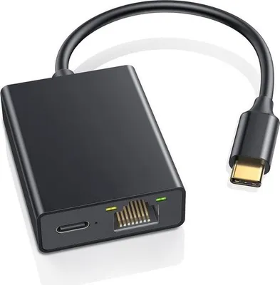 Image de Adaptateur USB-C vers Ethernet pour Chromecast et autres appareils - stabilité et vitesse jusqu'à 100 Mbps