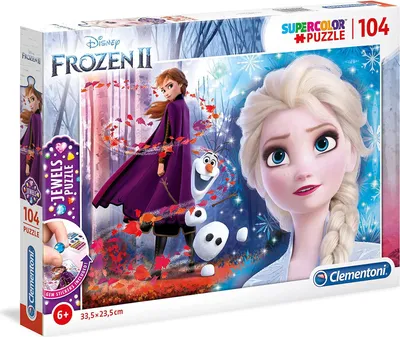 Produktbild von clementoni 20164 - 104 Teile Jewels Puzzle - Disney Frozen 2 / Die Eiskönigin 2