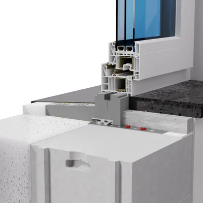 Zdjęcie produktu dla ELHARE Ciepły parapet - Profil zewnętrzny jednostronny - Styrodur XPS - Profile izolacyjne - Thermo - ALUPLAST IDEAL 7000