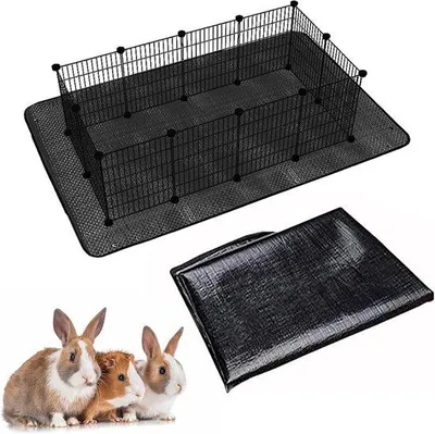 Produktbild von Famanu Wasserfeste Tiermatte 150x100 cm für Kaninchen und Frettchen