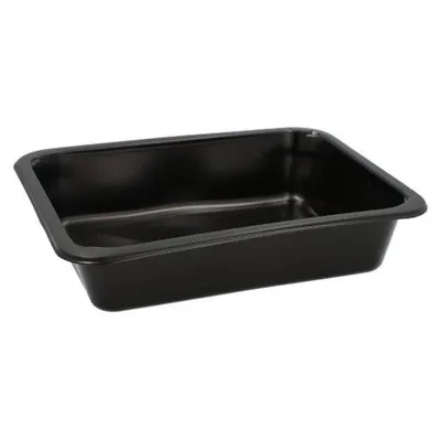 Produktbild von Papstar Menüschalen (Mehrweg), ungeteilt 22,7 x 17,8 cm schwarz, 20 x 20 Stück