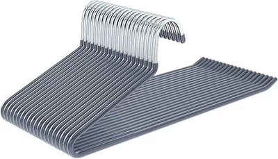 Produktbild von Set aus 20 Metall-Hosenbügeln – rutschfest und platzsparend
