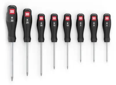TORX Schraubendreher-Set 8-teilig, TX6-TX30, HybridTouch, GrayTip