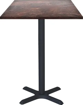 Produktbild von Stehtisch 60 x 60 cm - Modell Dina Rock Rust
