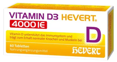 Produktbild von Vitamin D3 Hevert 4000 IE Tabletten, 60 St. Tabletten